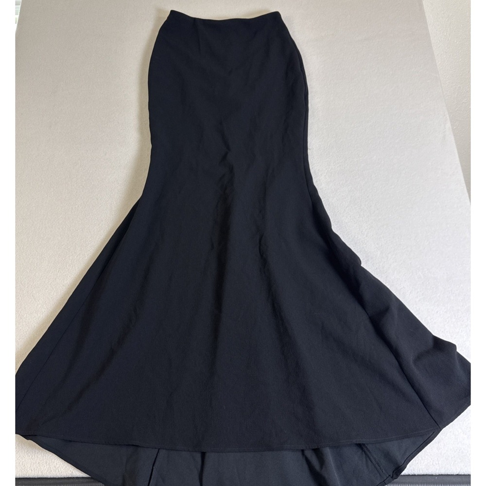 Y2K Tulip Fishtail Mermaid Skirt Black Med Goth Formal Victorian Cosplay Sexy - Picture 9 of 10